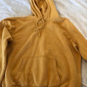 yellow hoodie